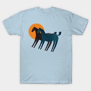 Horses and sun T-Shirt